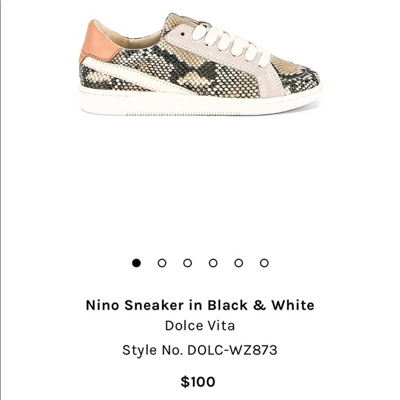 dolce vita snakeskin sneakers